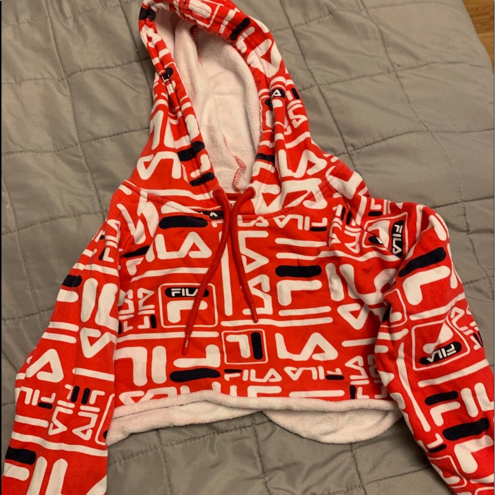 Fila cropped hoodie